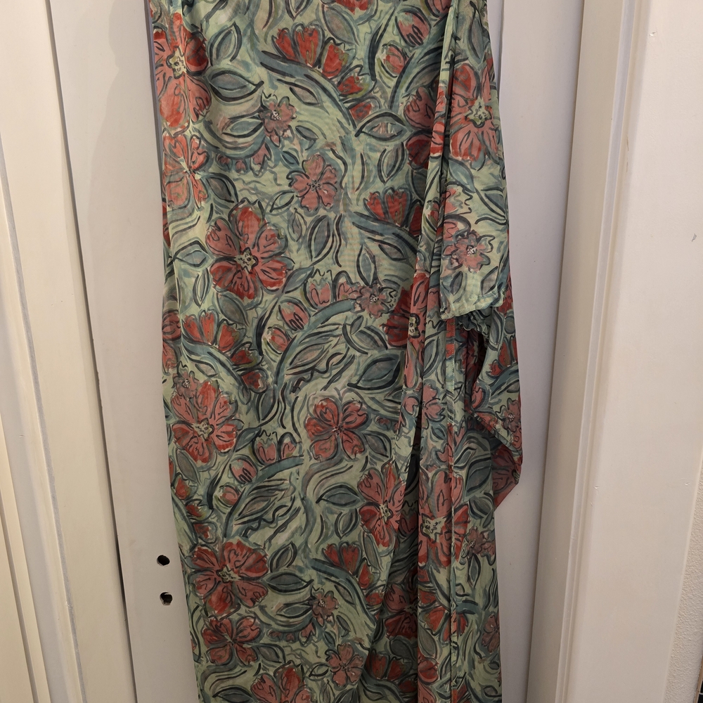 Free People Multicolor Floral Mesh Fabric - Picture 3 of 4